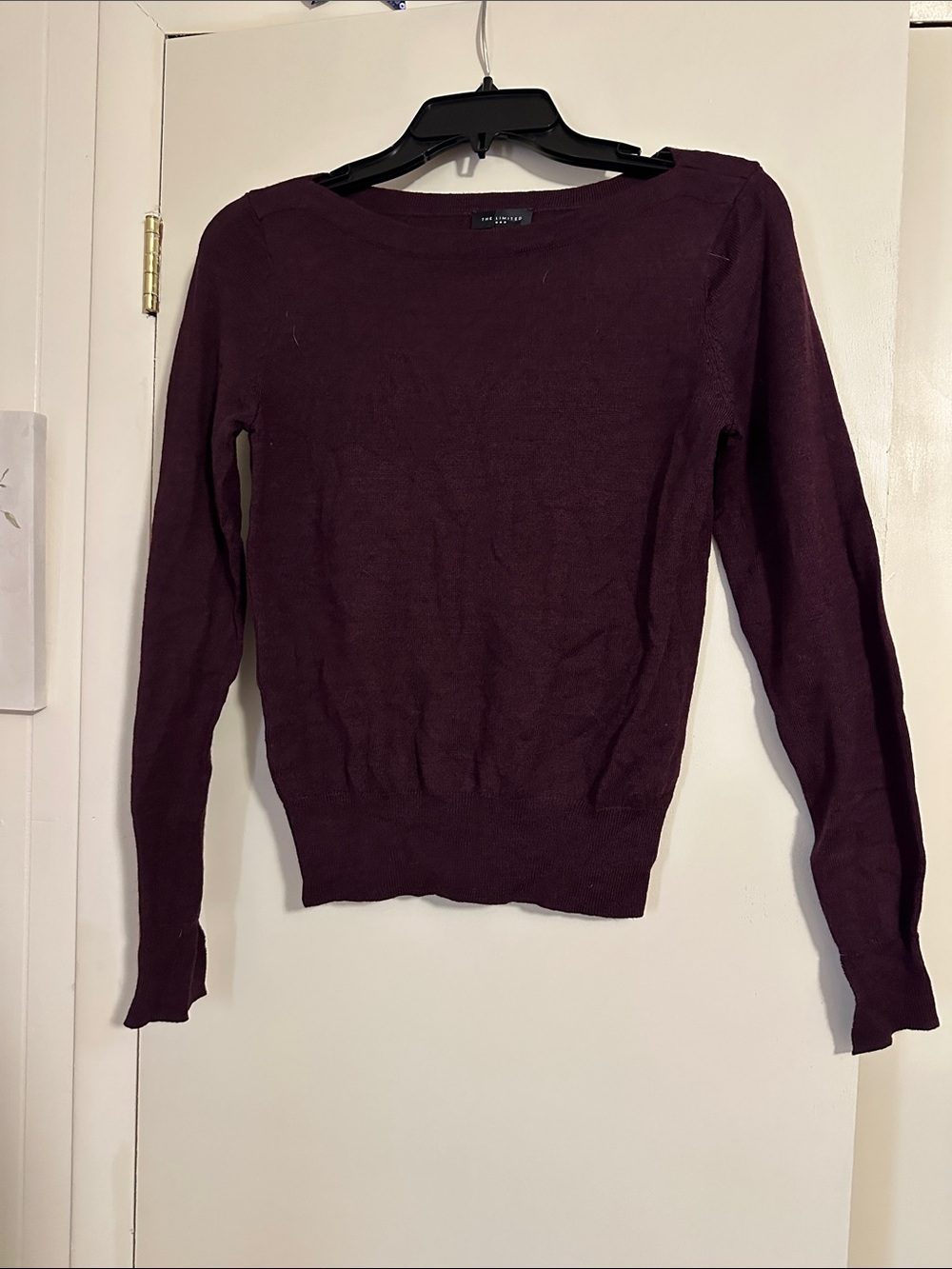 The Limited Plum Crewneck Sweater